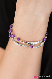 Paparazzi "Trip To The Tropics - Purple" bracelet Paparazzi Jewelry