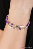 Paparazzi "Trip To The Tropics - Purple" bracelet Paparazzi Jewelry