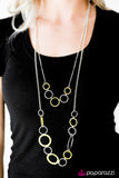 Paparazzi "Tropical Bay" Yellow Necklace & Earring Set Paparazzi Jewelry