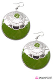 Paparazzi "Tropical Delight - Green" earring Paparazzi Jewelry