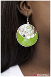 Paparazzi "Tropical Delight - Green" earring Paparazzi Jewelry