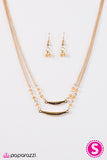 Paparazzi "Tropical Getaway - Gold" Necklace & Earring Set Paparazzi Jewelry