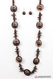 Paparazzi "Tropical Tango - Brown" necklace Paparazzi Jewelry