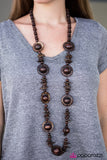 Paparazzi "Tropical Tango - Brown" necklace Paparazzi Jewelry