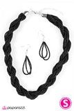Paparazzi "Tropical Twist - Black" necklace Paparazzi Jewelry