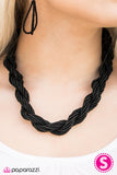 Paparazzi "Tropical Twist - Black" necklace Paparazzi Jewelry