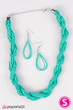 Paparazzi "Tropical Twist - Blue" necklace Paparazzi Jewelry