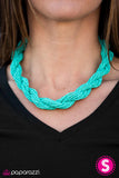 Paparazzi "Tropical Twist - Blue" necklace Paparazzi Jewelry