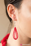 Paparazzi "Tropical Twist - Red" necklace Paparazzi Jewelry