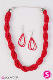 Paparazzi "Tropical Twist - Red" necklace Paparazzi Jewelry