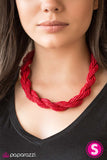 Paparazzi "Tropical Twist - Red" necklace Paparazzi Jewelry