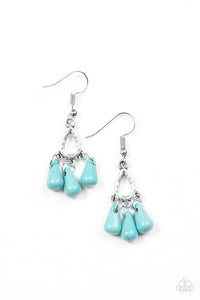 Paparazzi "Tropical Winds" Blue Earrings Paparazzi Jewelry