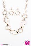 Paparazzi "Trouble On My Mind - Gold" necklace Paparazzi Jewelry