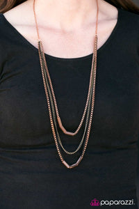 Paparazzi "True Grit" Copper Necklace & Earring Set Paparazzi Jewelry