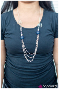 Paparazzi "Truly, Madly, Deeply" Blue Necklace & Earring Set Paparazzi Jewelry