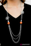 Paparazzi "Truly, Madly, Deeply" Orange Necklace & Earring Set Paparazzi Jewelry