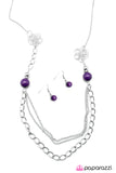 Paparazzi "Truly, Madly, Deeply" Purple Necklace & Earring Set Paparazzi Jewelry