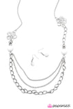 Paparazzi "Truly, Madly, Deeply" White Necklace & Earring Set Paparazzi Jewelry
