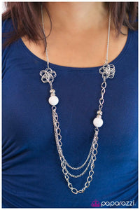 Paparazzi "Truly, Madly, Deeply" White Necklace & Earring Set Paparazzi Jewelry