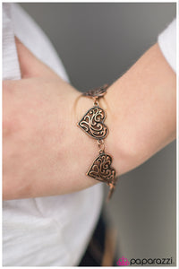 Paparazzi "Trust Your Heart" Copper Bracelet Paparazzi Jewelry