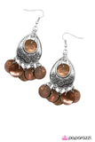Paparazzi "Truth Be Told - Brown" earring Paparazzi Jewelry