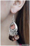 Paparazzi "Truth Be Told - Brown" earring Paparazzi Jewelry