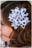 Paparazzi "Try And SPOT Me!" White Hair Clip Paparazzi Jewelry