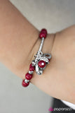 Paparazzi "Turning On The Charm" Red Bracelet Paparazzi Jewelry