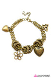 Paparazzi "Turn On the Charm" Brass Bracelet Paparazzi Jewelry