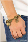 Paparazzi "Turn On the Charm" Brass Bracelet Paparazzi Jewelry
