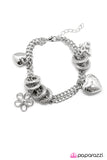 Paparazzi "Turn on the Charm" Silver Bracelet Paparazzi Jewelry