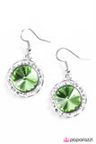 Paparazzi "Turn On The Sparkle" Green Earrings Paparazzi Jewelry