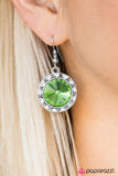 Paparazzi "Turn On The Sparkle" Green Earrings Paparazzi Jewelry