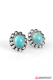 Paparazzi "Turn To Stone" Blue Post Earrings Paparazzi Jewelry