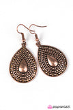 Paparazzi "Turn Up The Twinkle" Copper Earrings Paparazzi Jewelry