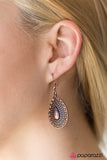 Paparazzi "Turn Up The Twinkle" Copper Earrings Paparazzi Jewelry