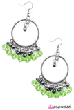 Paparazzi "Twilight Zone - Green" earring Paparazzi Jewelry