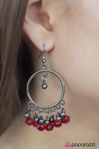 Paparazzi "Twilight Zone - Red" earring Paparazzi Jewelry