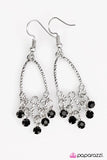 Paparazzi "Twinkling Nights - Black" earring Paparazzi Jewelry