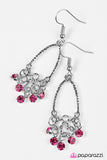 Paparazzi "Twinkling Nights - Pink" earring Paparazzi Jewelry
