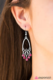 Paparazzi "Twinkling Nights - Pink" earring Paparazzi Jewelry