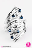 Paparazzi "Twinkly Tides" Blue Ring Paparazzi Jewelry