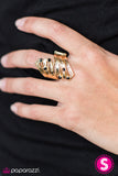 Paparazzi "Twinkly Tides" Gold Ring Paparazzi Jewelry