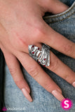 Paparazzi "Twinkly Tides" Red Ring Paparazzi Jewelry
