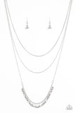 Paparazzi "Twinkly Troves" Silver Necklace & Earring Set Paparazzi Jewelry