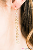 Paparazzi "Twirl and Tassel" Gold Necklace & Earring Set Paparazzi Jewelry