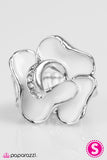 Paparazzi "Twirling Tulips" White Ring Paparazzi Jewelry