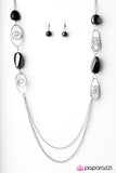 Paparazzi "Twisted Fantasy - Black" necklace Paparazzi Jewelry