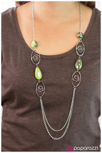 Paparazzi "Twisted Fantasy - Green" necklace Paparazzi Jewelry