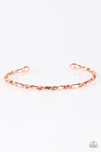 Paparazzi "Twisted Fate - Copper" bracelet Paparazzi Jewelry